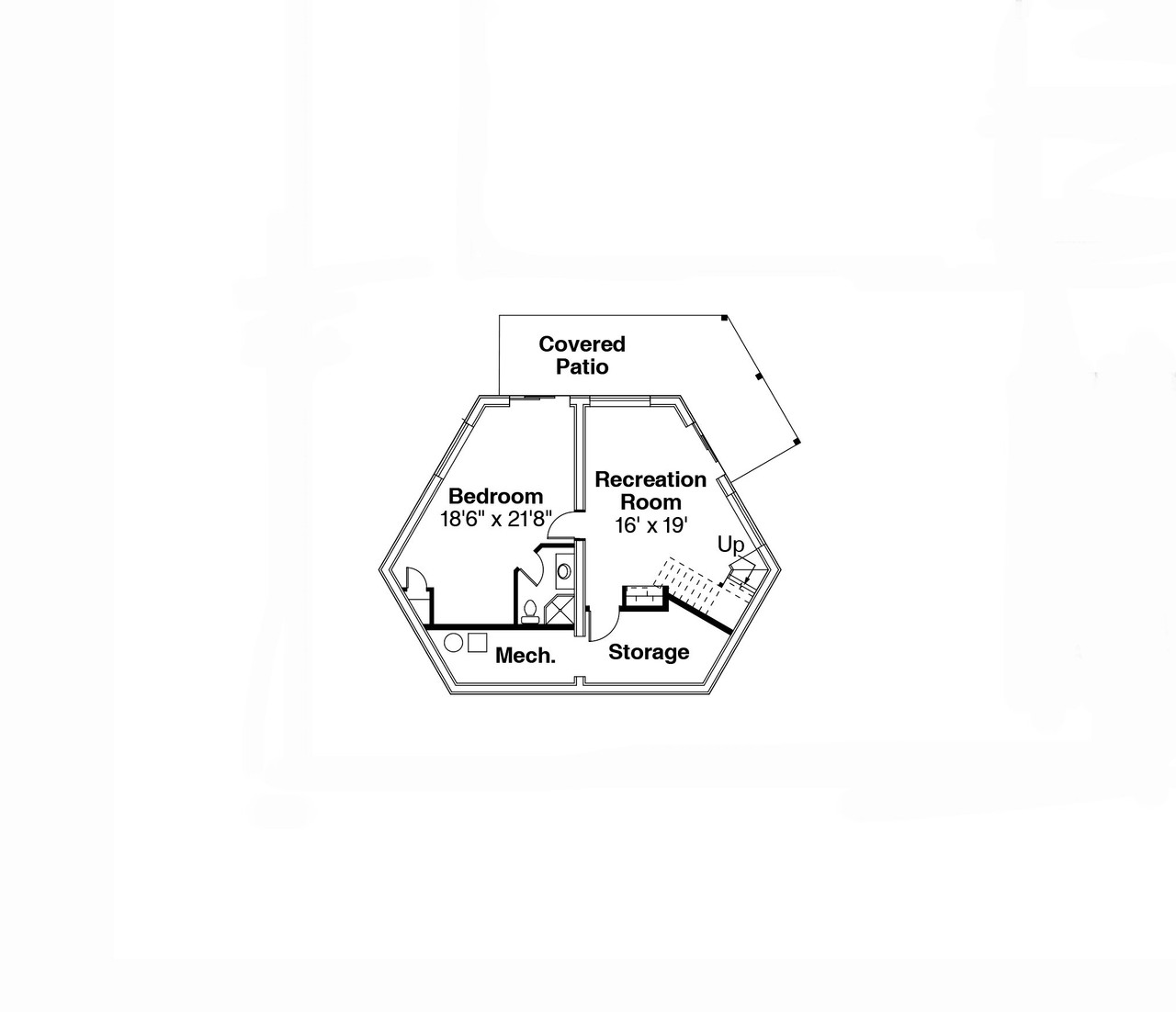 Secondary Image - Traditional House Plan - Summerhill 49313 - Basement Floor Plan