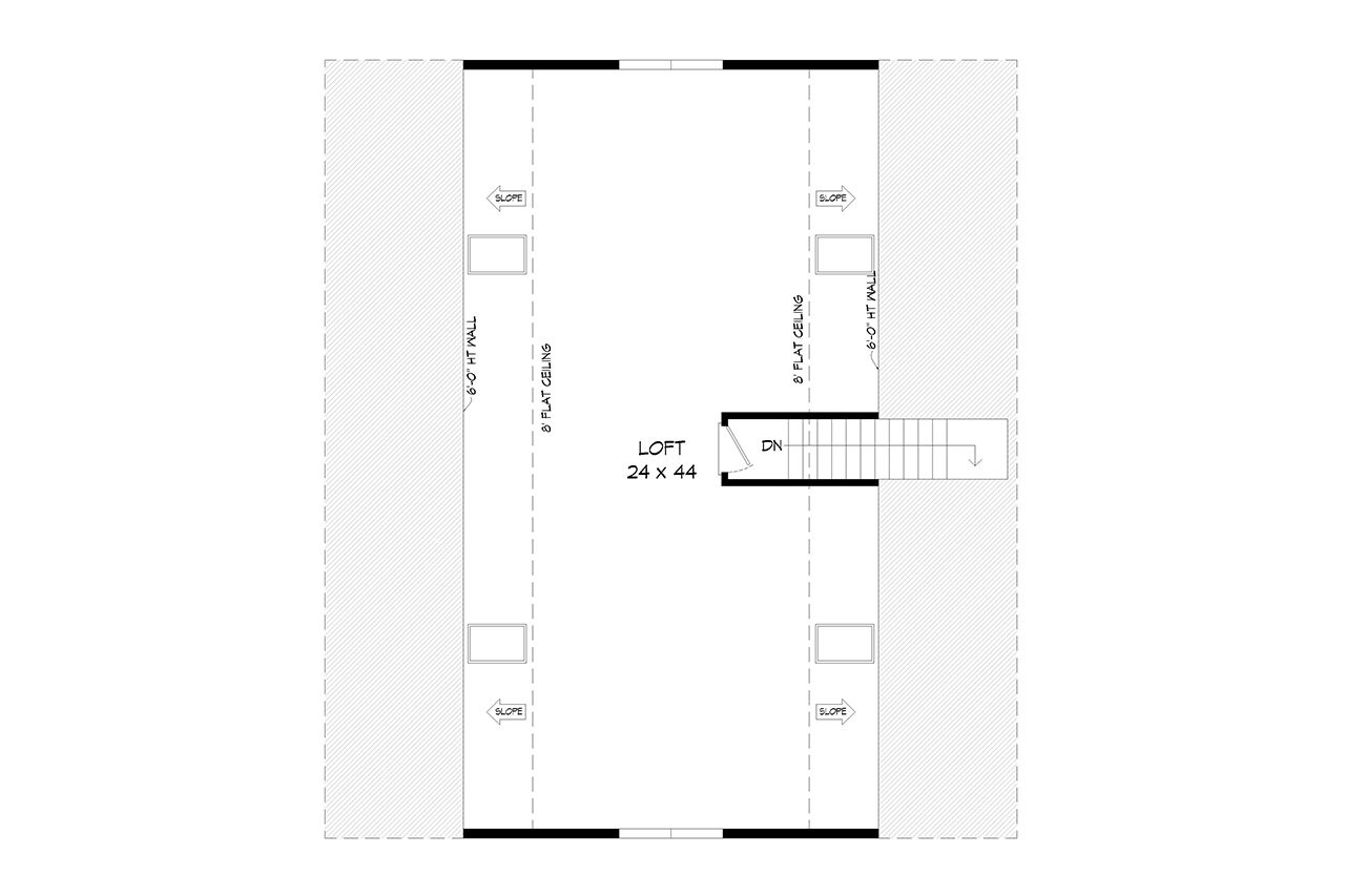 Secondary Image - Farmhouse House Plan - White Oak Barn 49595 - 2nd Floor Plan