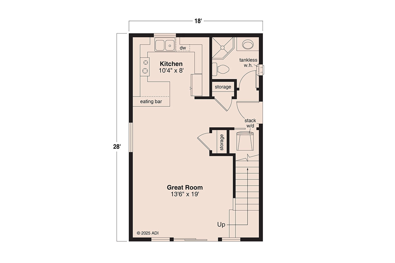 Cottage House Plan - Aspen Cottage 49838 - 1st Floor Plan