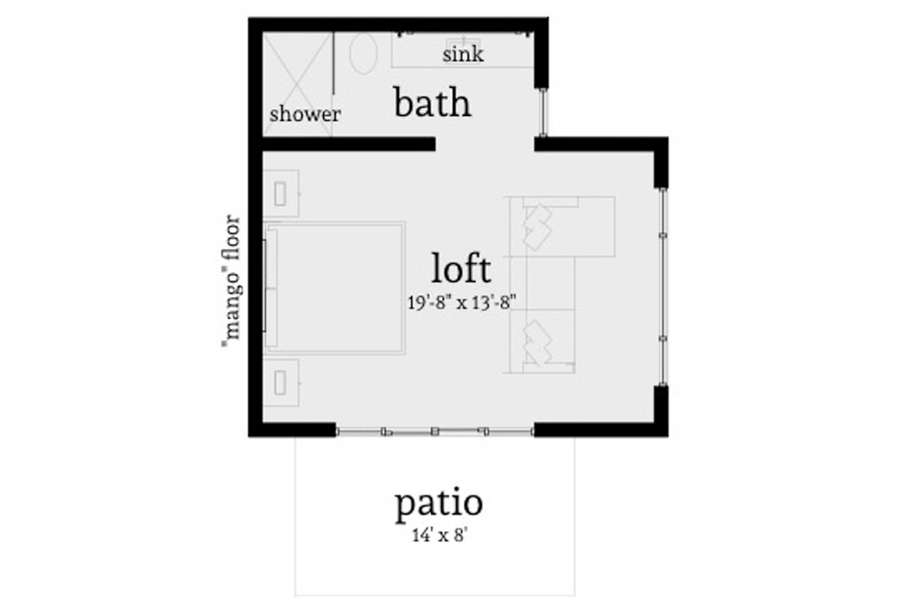 Modern House Plan - Mango 49909 - 1st Floor Plan