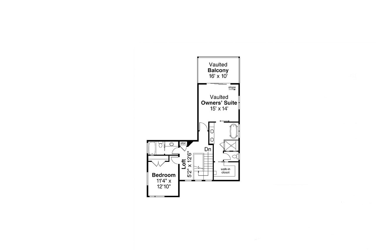 Modern House Plan - Winterport 50989 - 2nd Floor Plan