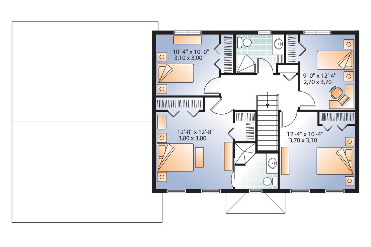 Traditional House Plan - Ellington 2 52035 - 2nd Floor Plan