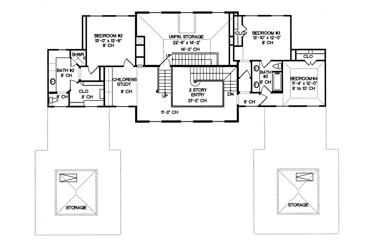 Secondary Image - European House Plan - Balleroy 53150 - 2nd Floor Plan
