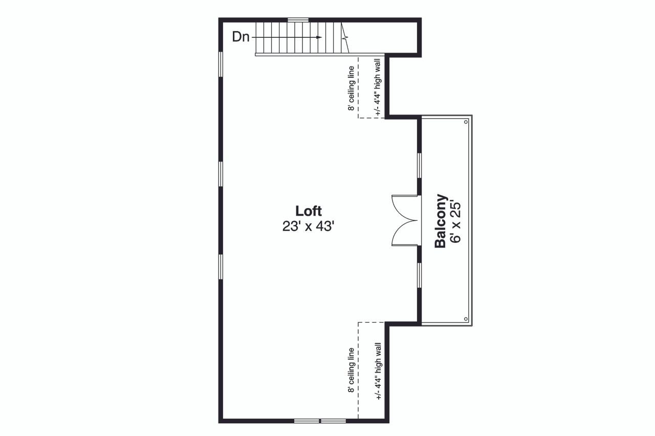 Secondary Image - Craftsman House Plan - 53326 - 2nd Floor Plan