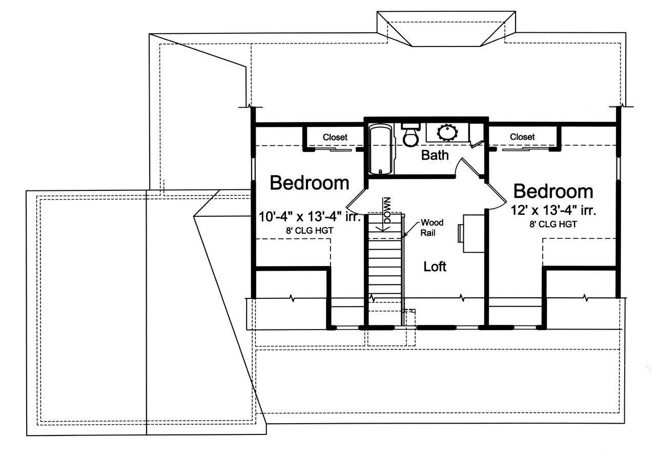 Secondary Image - Cape Cod House Plan - Walton 53327 - 2nd Floor Plan