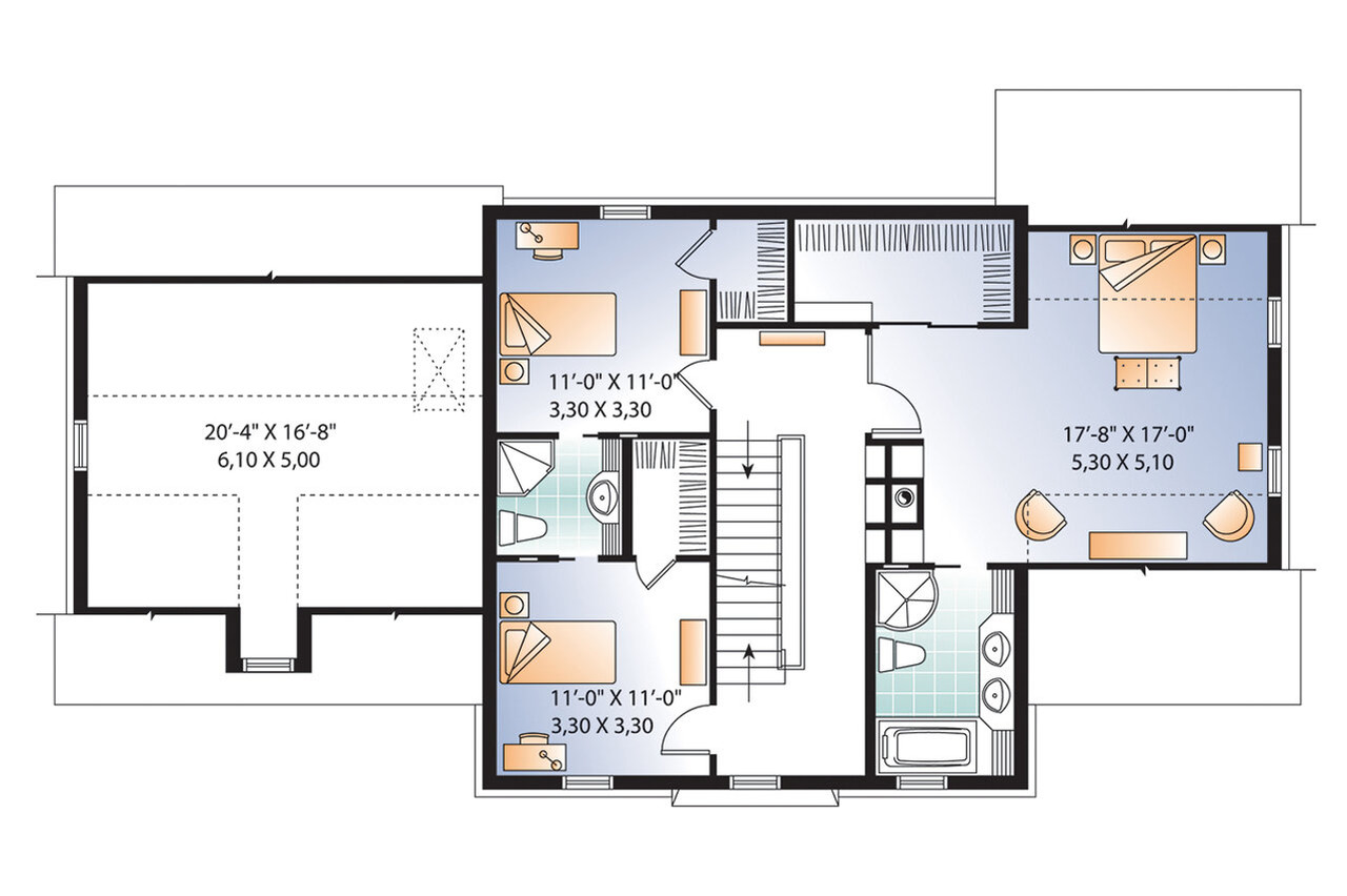 Colonial House Plan - Chrisholm 53497 - 2nd Floor Plan