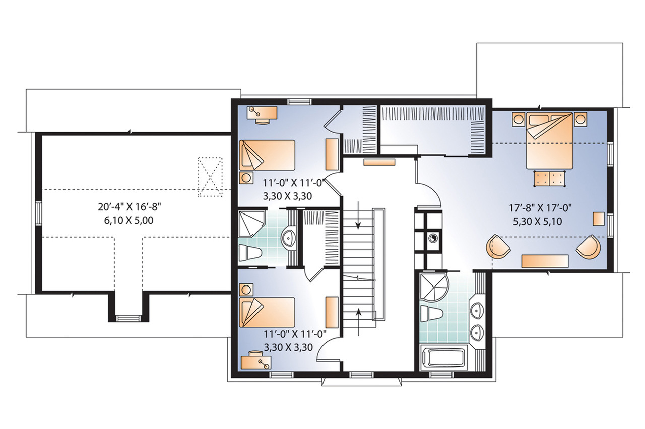 Colonial House Plan - Chrisholm 53497 - 2nd Floor Plan