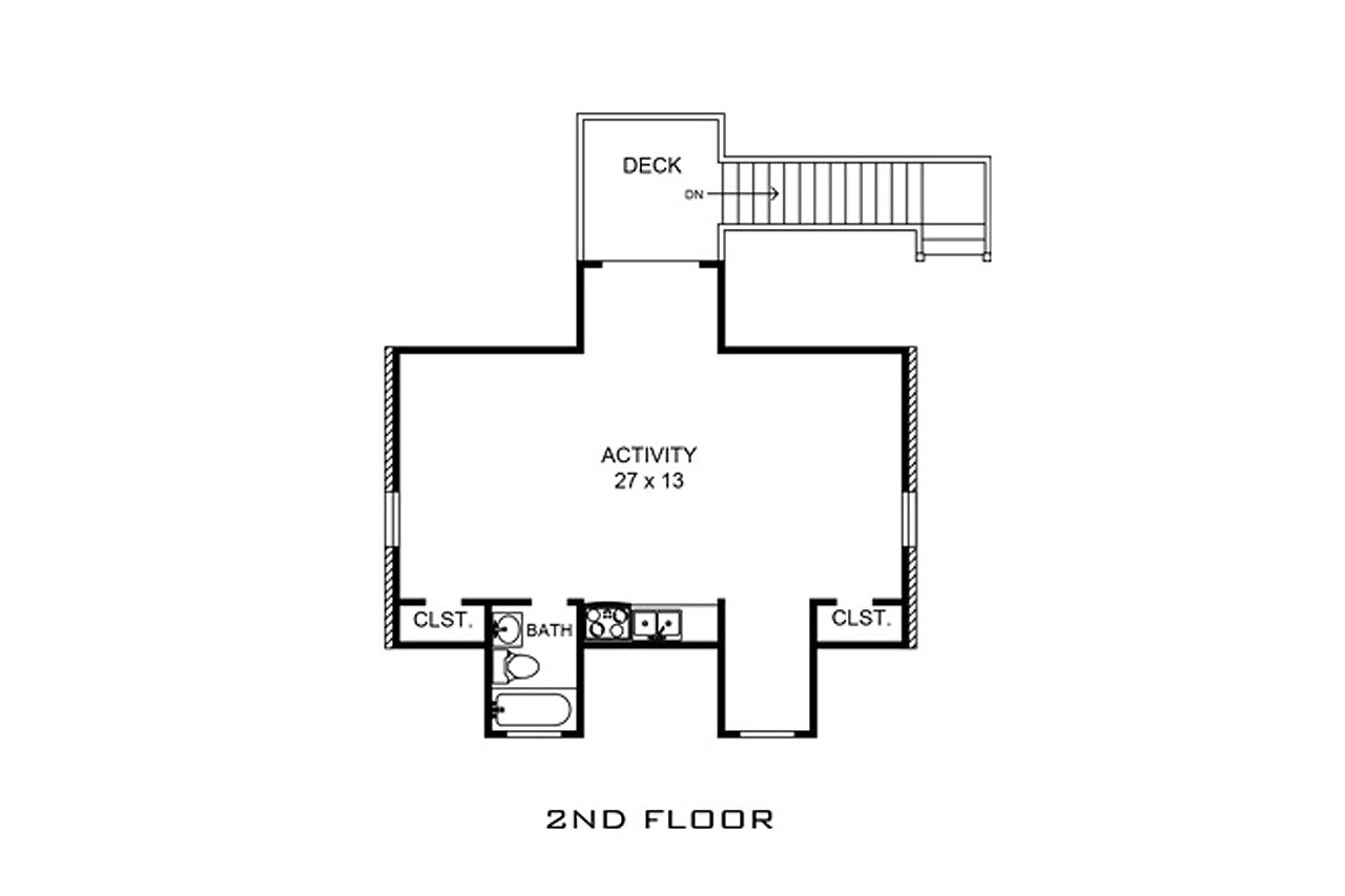 Secondary Image - Country House Plan - Driftwood 53630 - 2nd Floor Plan
