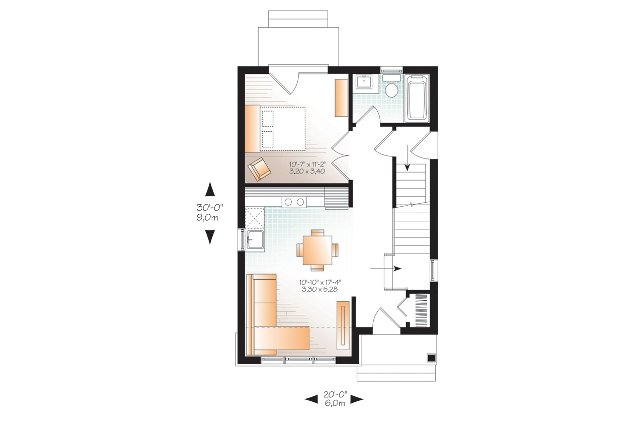 Country House Plan - Melia 54637 - 1st Floor Plan