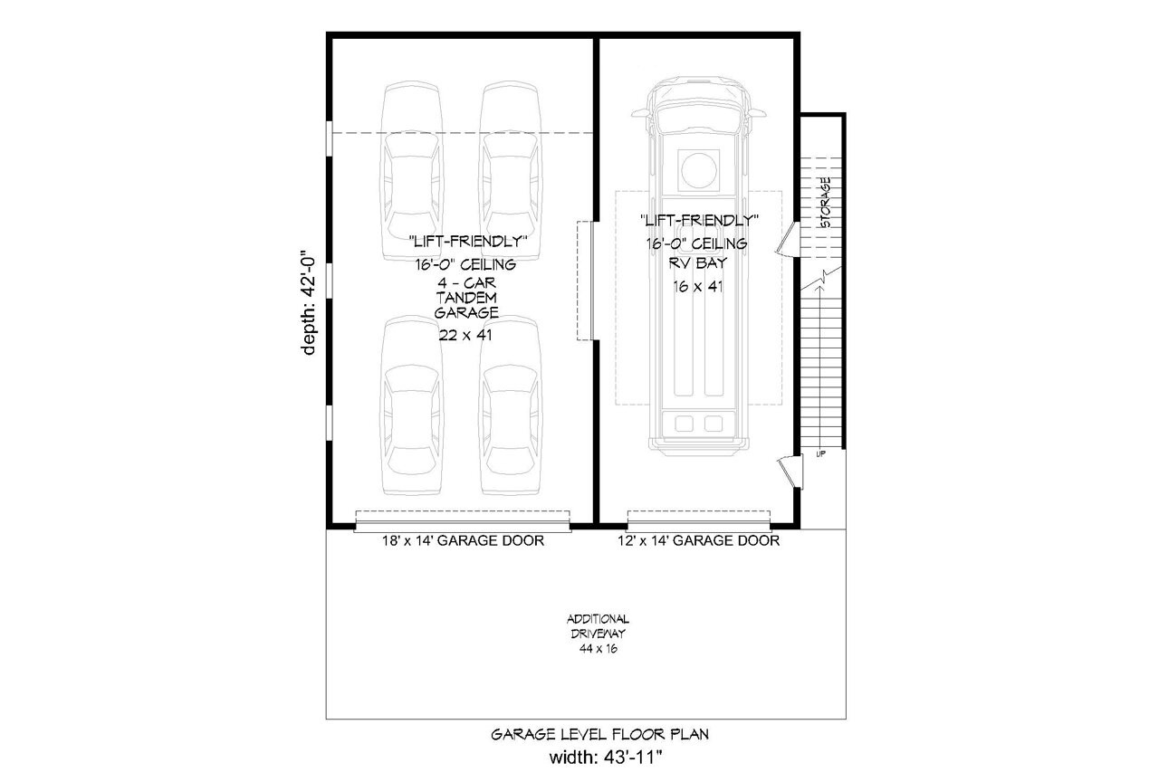 Southwest House Plan - 55179 - 1st Floor Plan