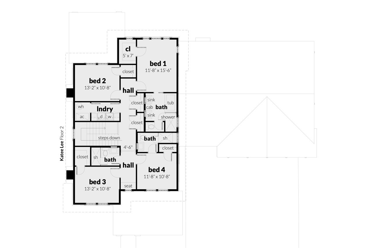 Secondary Image - Farmhouse House Plan - Katee Lee 55358 - 2nd Floor Plan