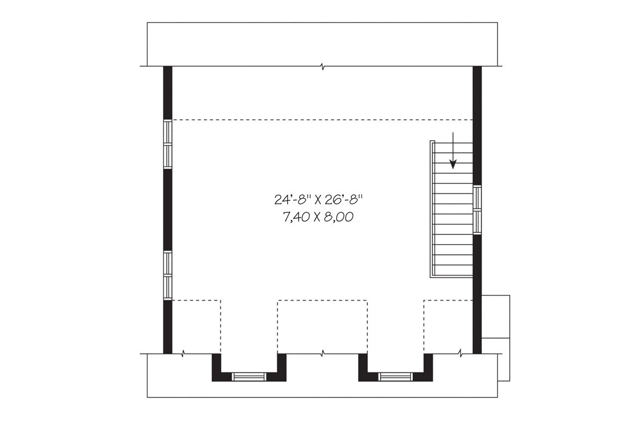Secondary Image - Cape Cod House Plan - Skylark Lane 55794 - 2nd Floor Plan