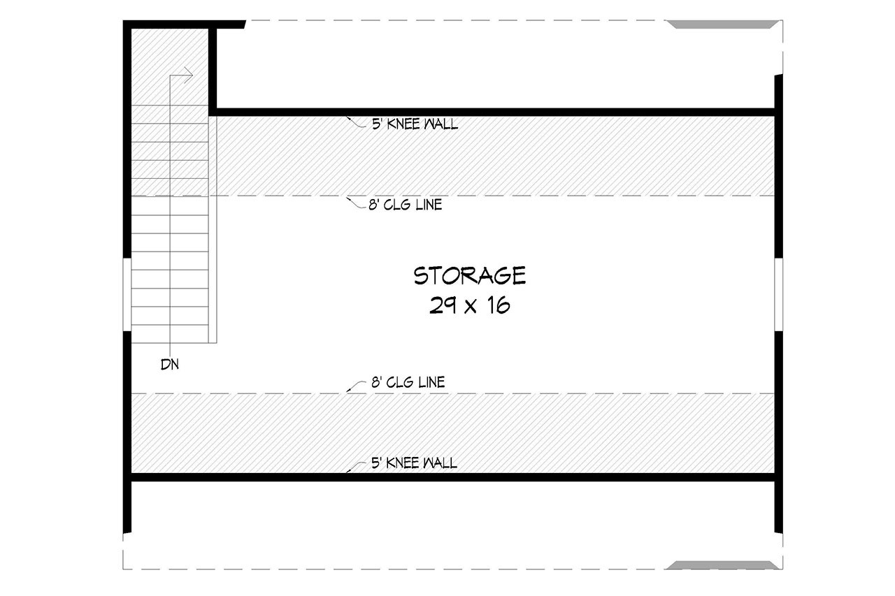 Secondary Image - Farmhouse House Plan - Dripping Springs 56225 - 2nd Floor Plan