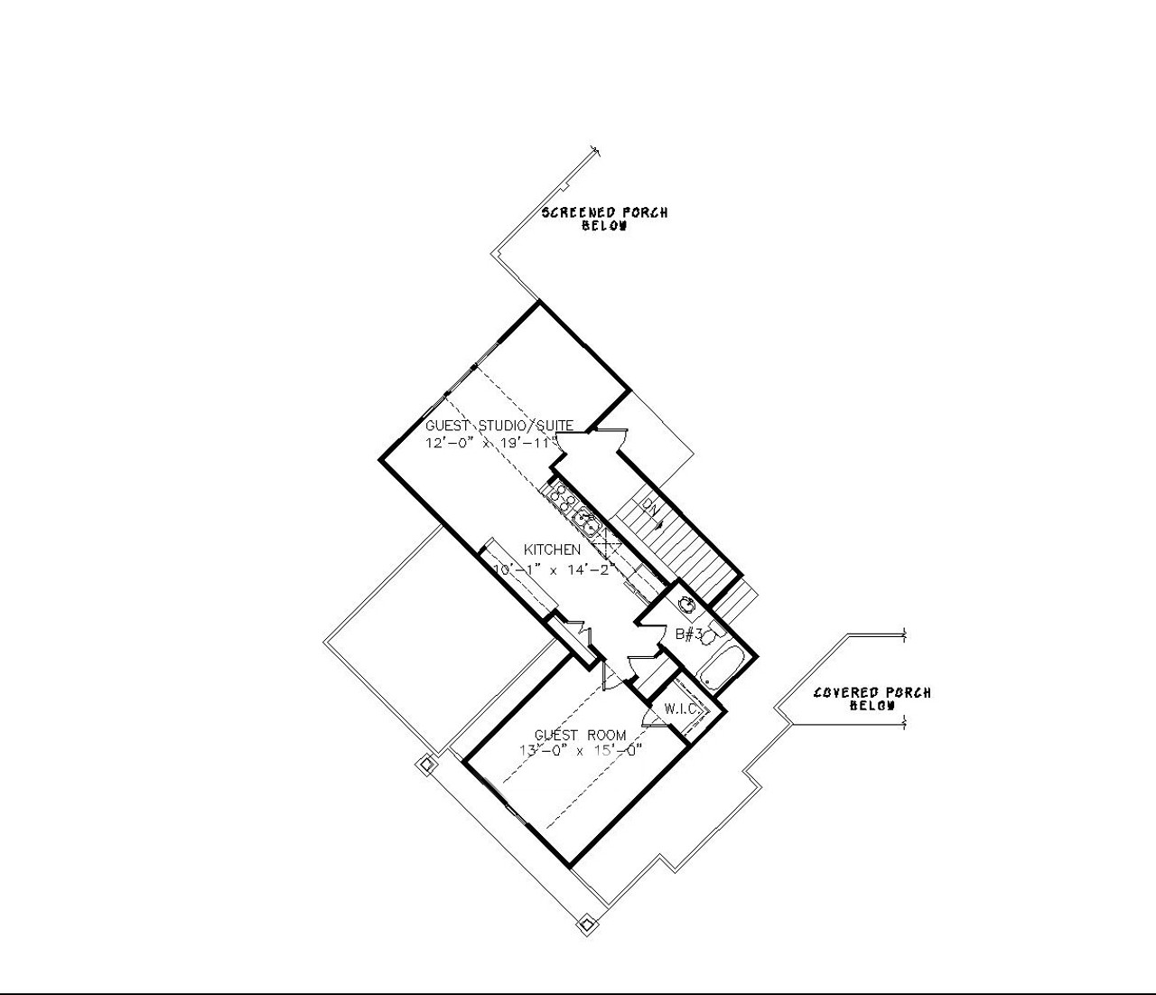 Craftsman House Plan - Amicalola Cottage 56886 - 2nd Floor Plan