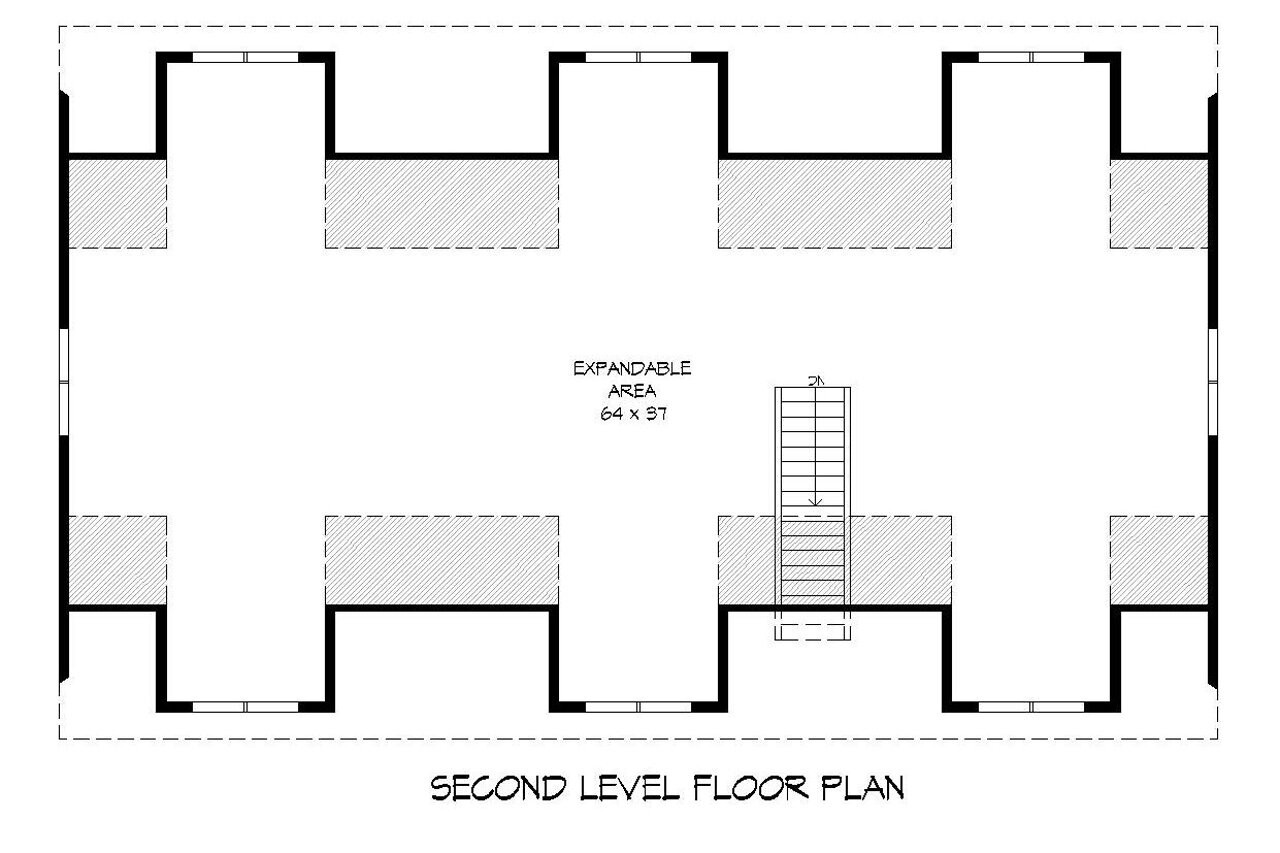 Secondary Image - Traditional House Plan - Legard Farms 56974 - 2nd Floor Plan