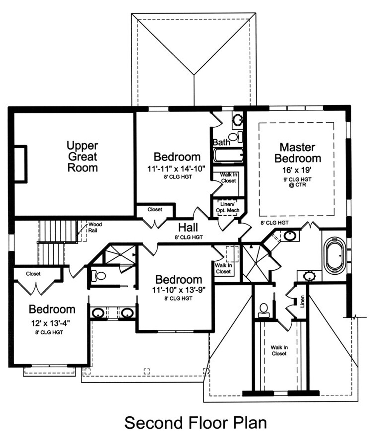 Secondary Image - Traditional House Plan - The Westgate 57262 - 2nd Floor Plan