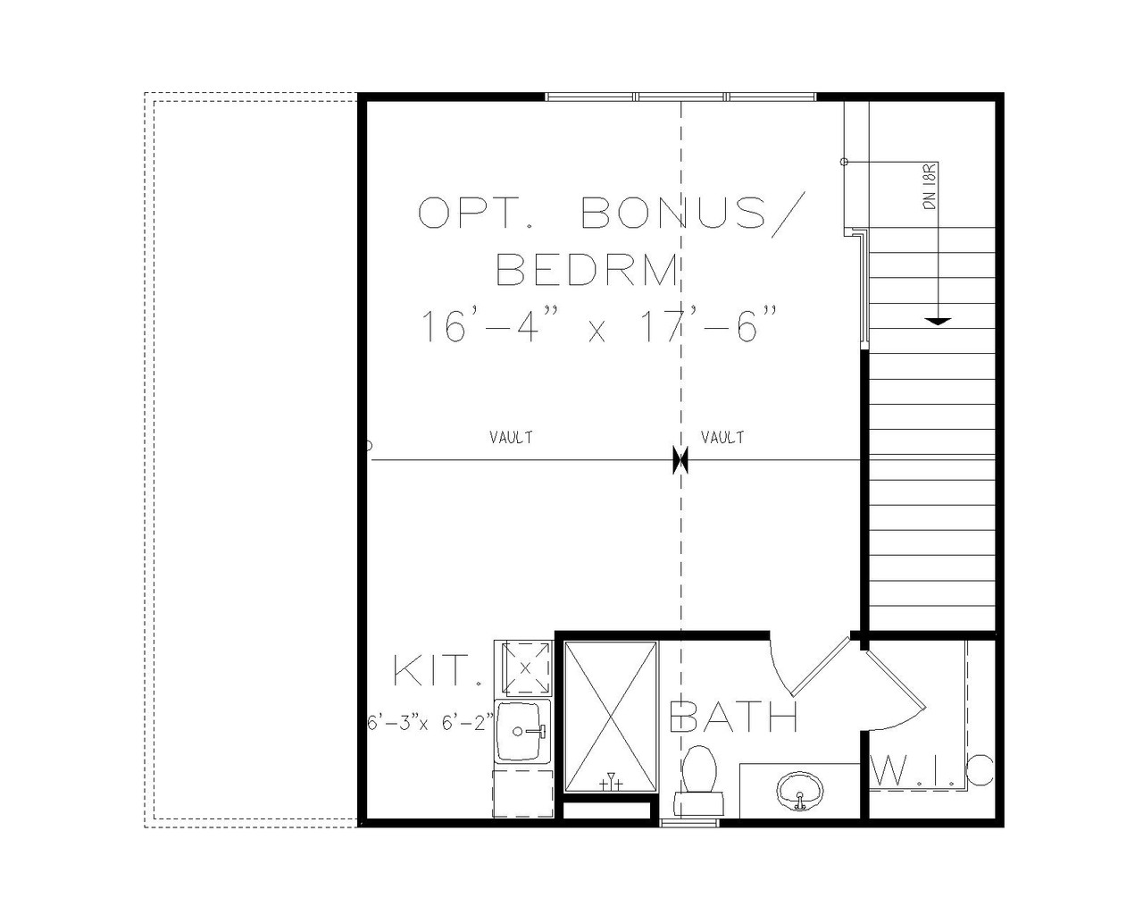 Farmhouse House Plan - Modern Farm 57330 - Optional Floor Plan
