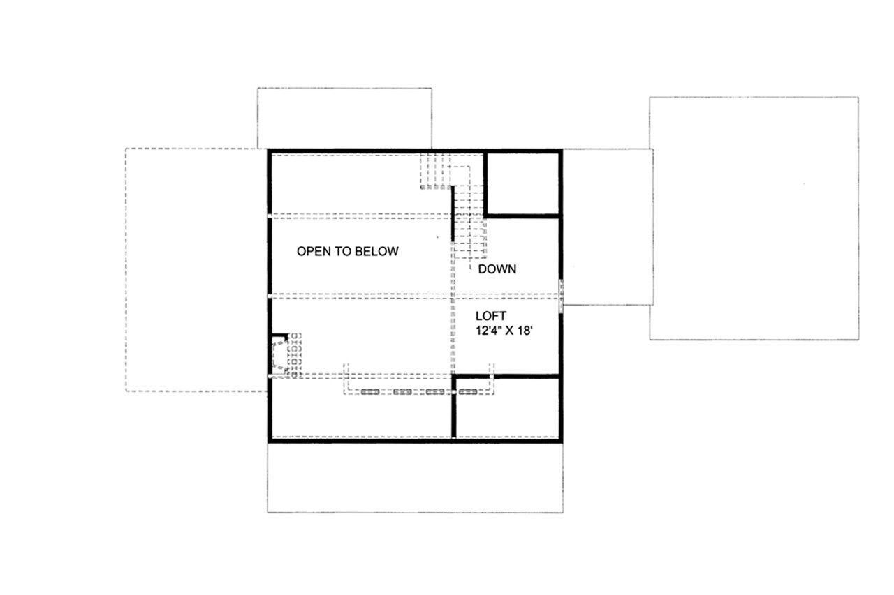 Craftsman House Plan - 57501 - 2nd Floor Plan
