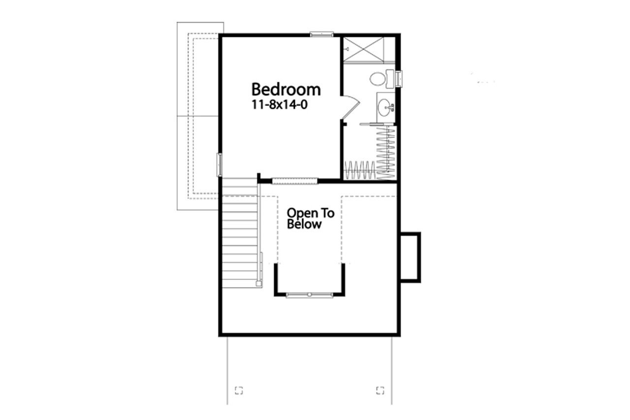 Cottage House Plan - 57764 - 2nd Floor Plan