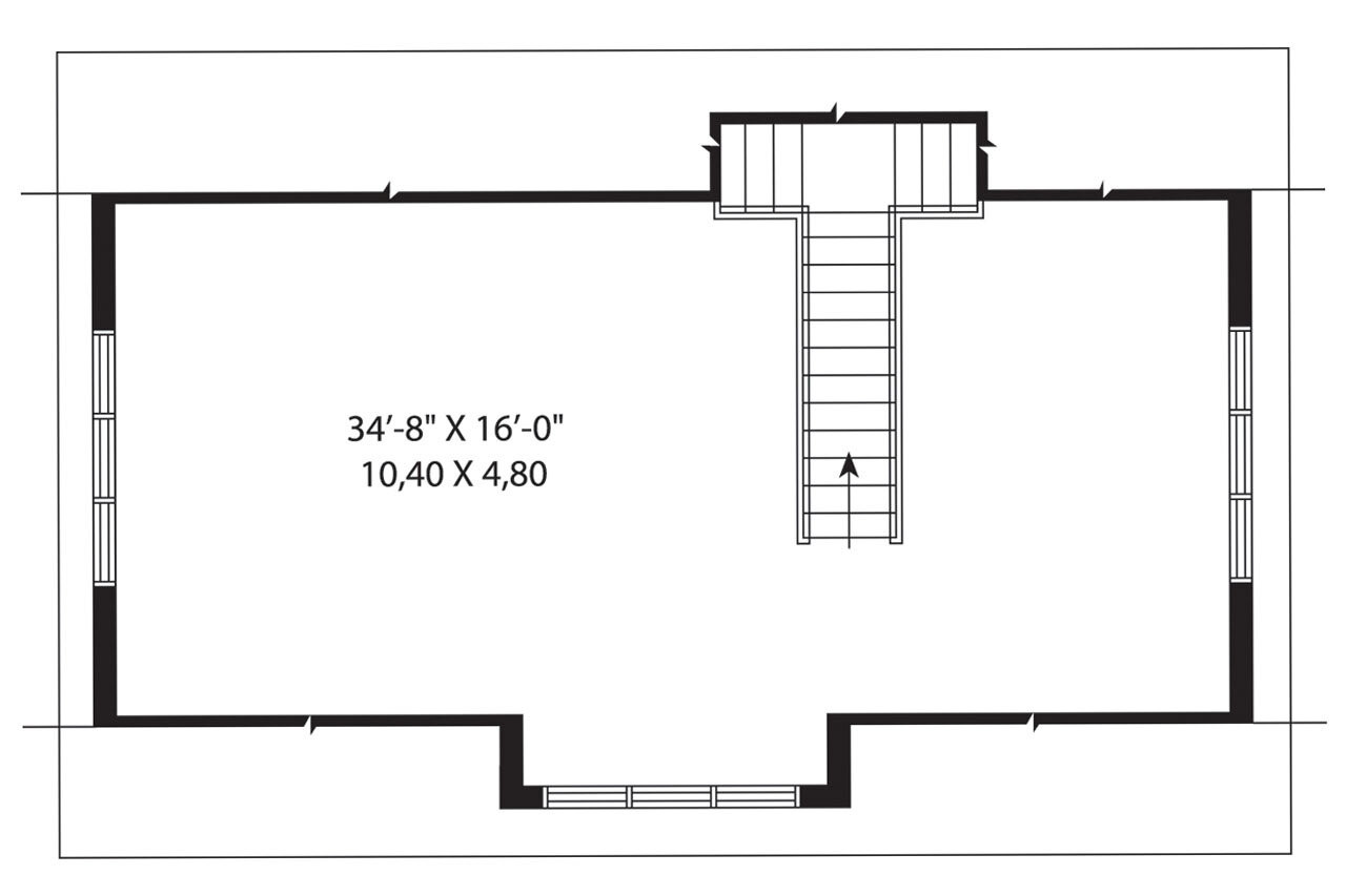 Secondary Image - Country House Plan - Dutch Port 58139 - 2nd Floor Plan