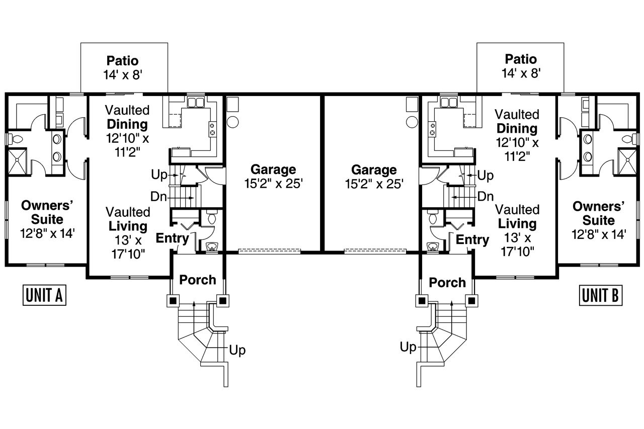 Craftsman House Plan - Lincolnshire 58322 - 1st Floor Plan