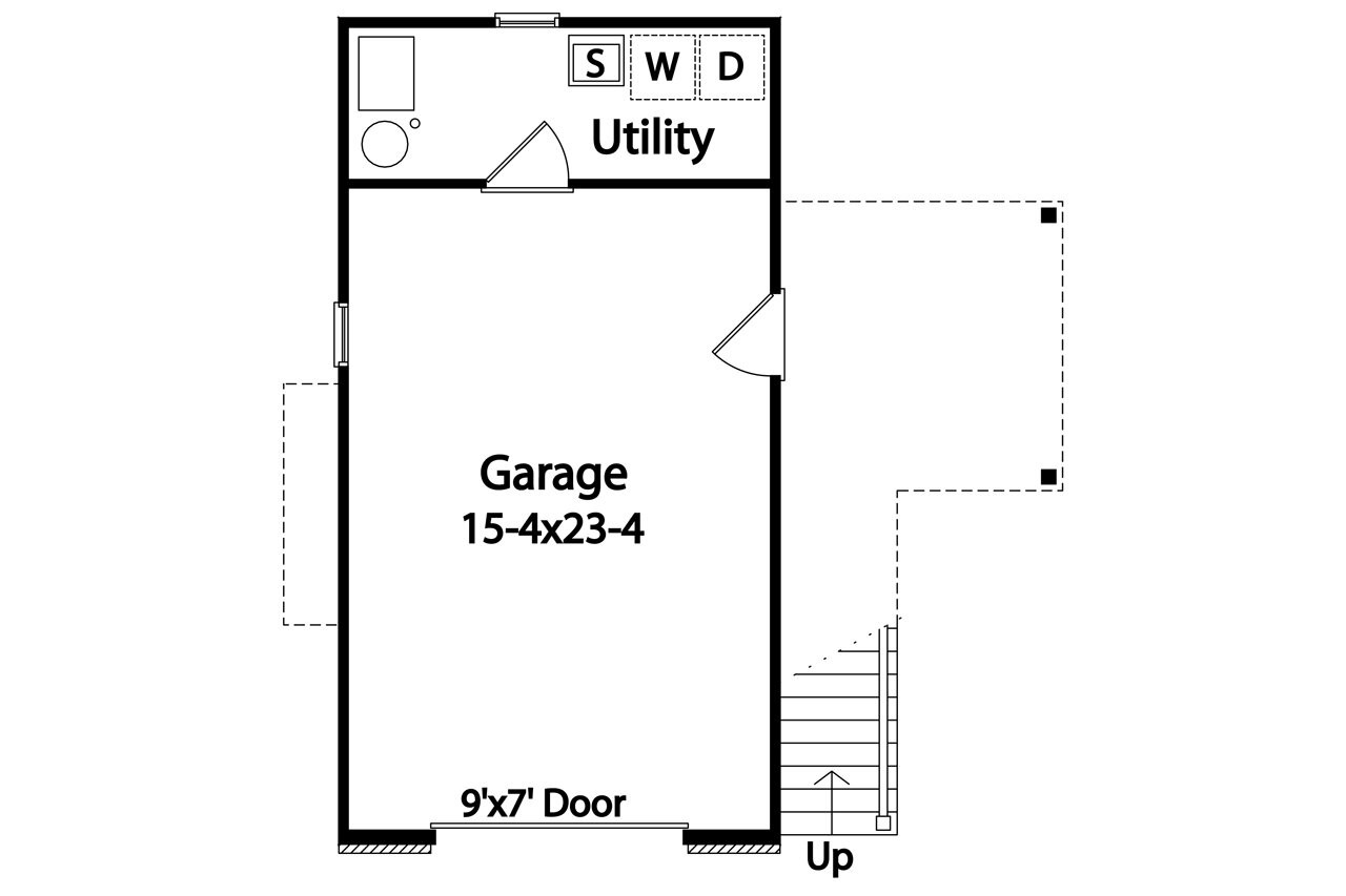 Classic House Plan - 58569 - 1st Floor Plan