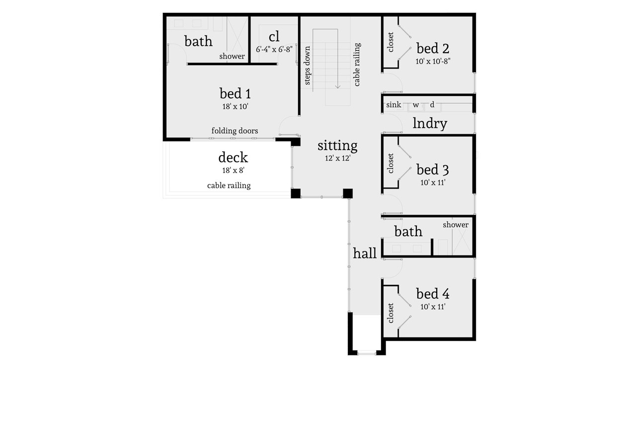 Secondary Image - Modern House Plan - Ponte Vedra 58670 - 2nd Floor Plan