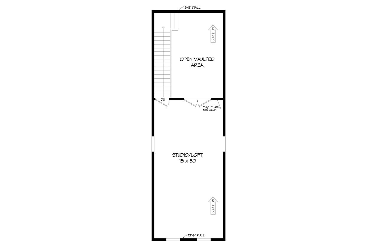 Secondary Image - Contemporary House Plan - Woodland 58916 - 2nd Floor Plan