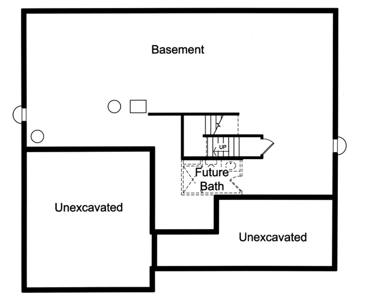 Craftsman House Plan - The Sorento 59294 - Basement Floor Plan