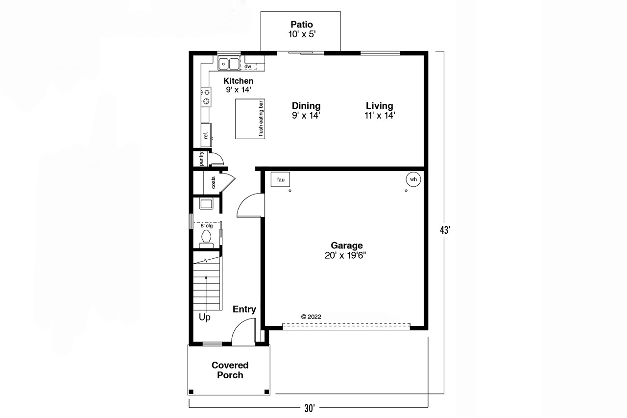Traditional House Plan - Juneberry 59629 - 1st Floor Plan
