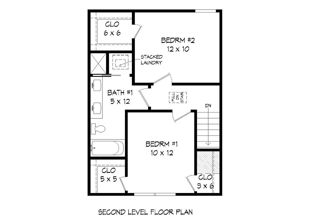Secondary Image - Traditional House Plan - 60493 - 2nd Floor Plan