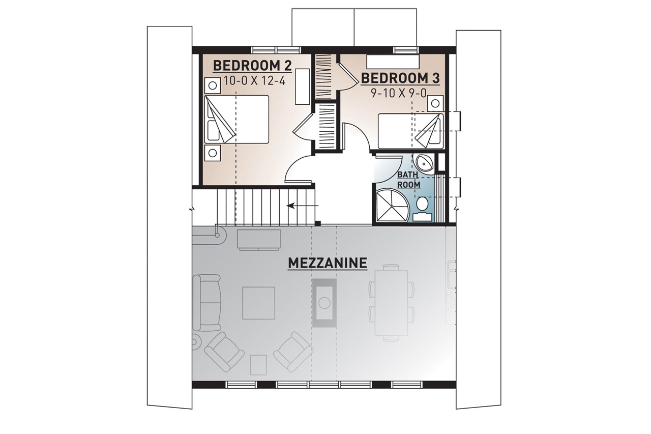 Secondary Image - Cottage House Plan - The Skylark 60635 - 2nd Floor Plan
