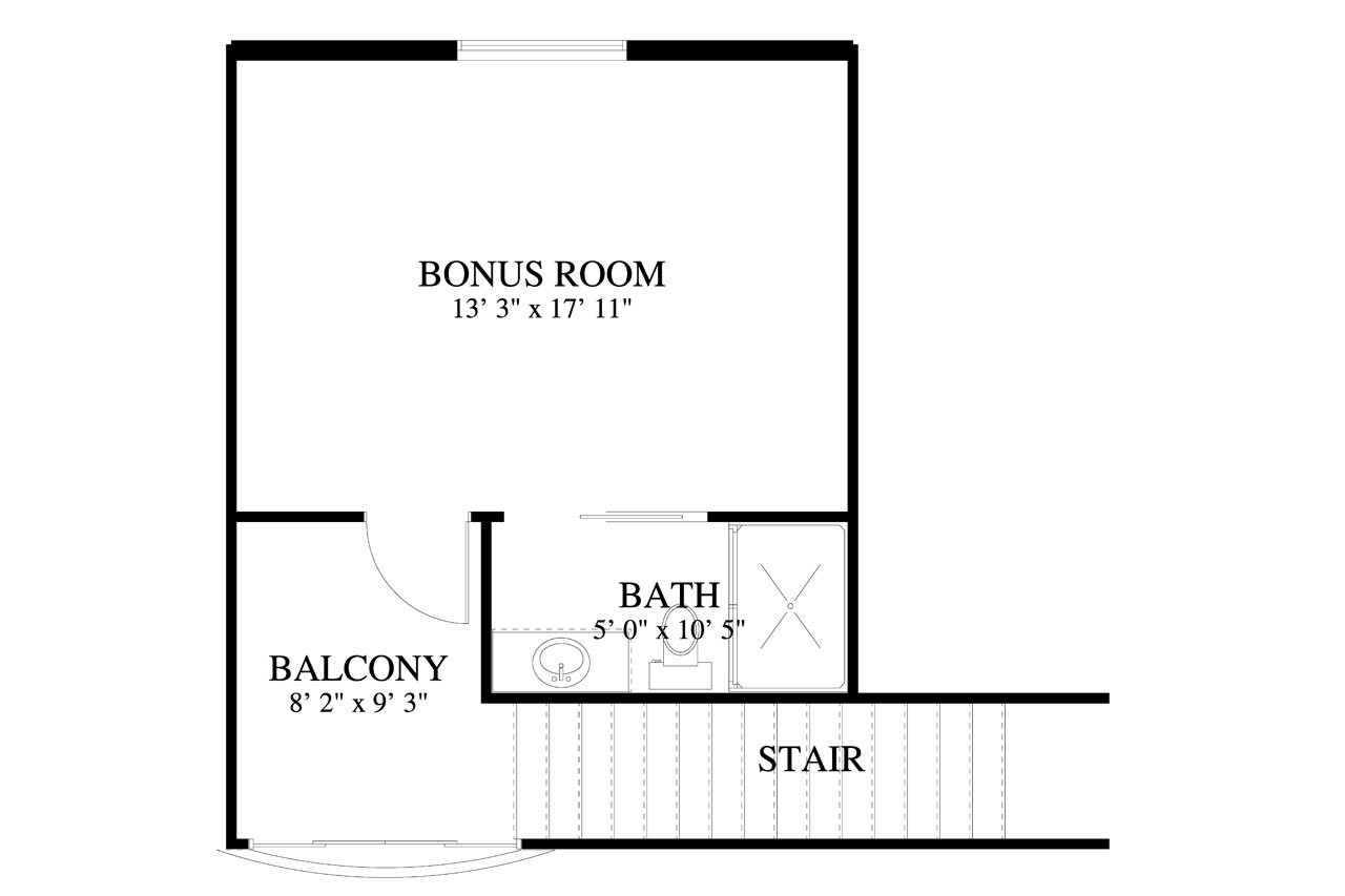 Secondary Image - Craftsman House Plan - Deuel 61939 - 2nd Floor Plan