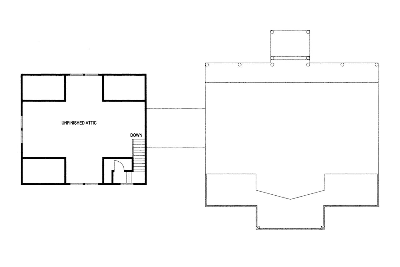 Craftsman House Plan - 61989 - 2nd Floor Plan