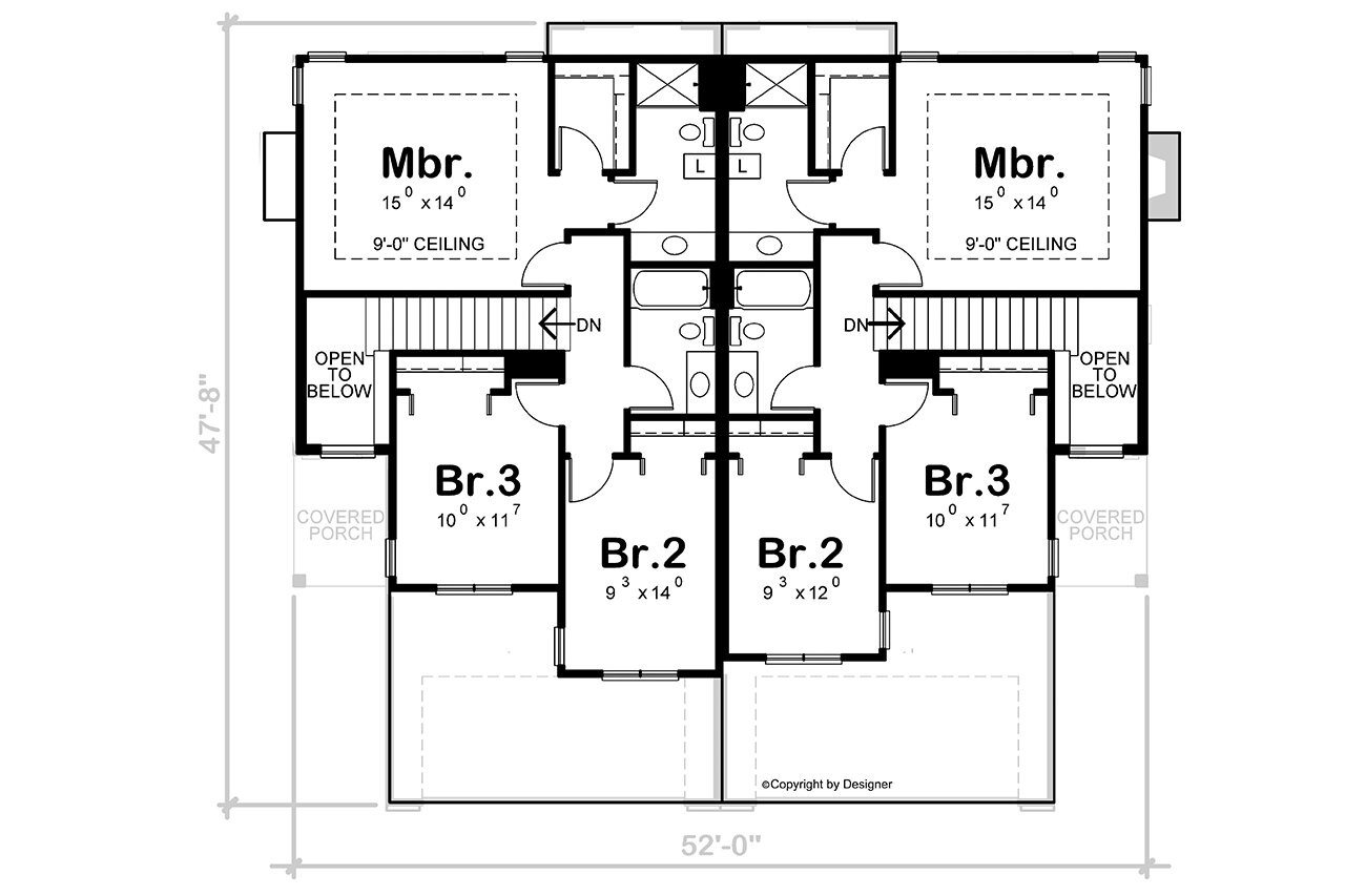 Secondary Image - Traditional House Plan - Tarkenton 62410 - 2nd Floor Plan
