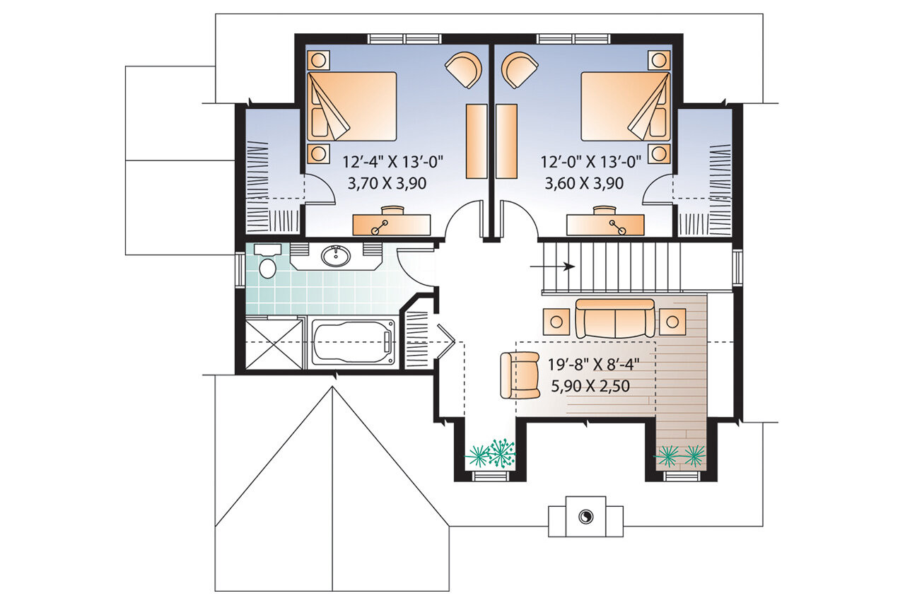 Farmhouse House Plan - Lindsay 63043 - 2nd Floor Plan