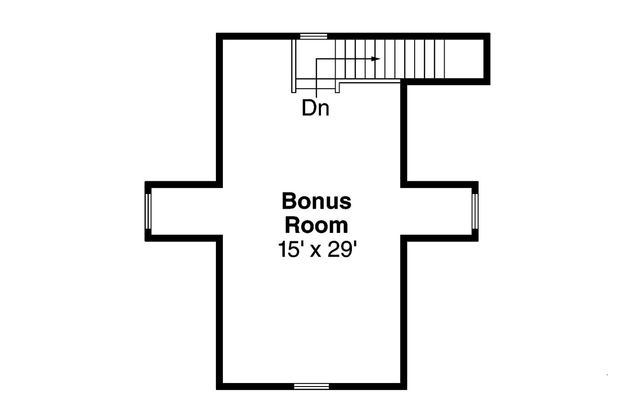 Secondary Image - Country House Plan - 63498 - 2nd Floor Plan