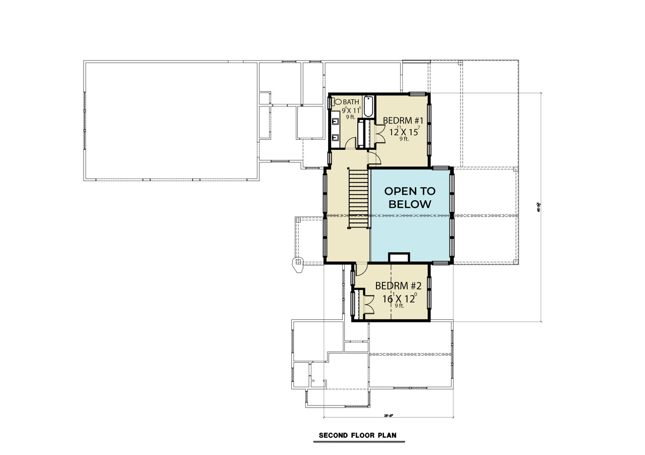 Craftsman House Plan - 63573 - 2nd Floor Plan