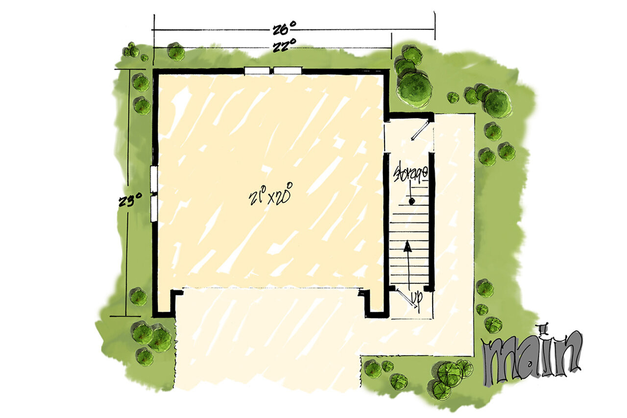 Traditional House Plan - Rockwell 64254 - 1st Floor Plan