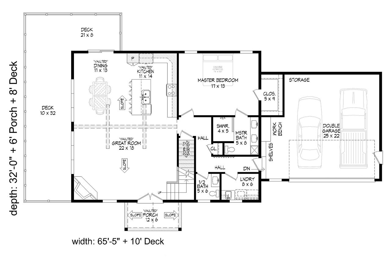 Hideaway Hills #64395 | The House Plan Company