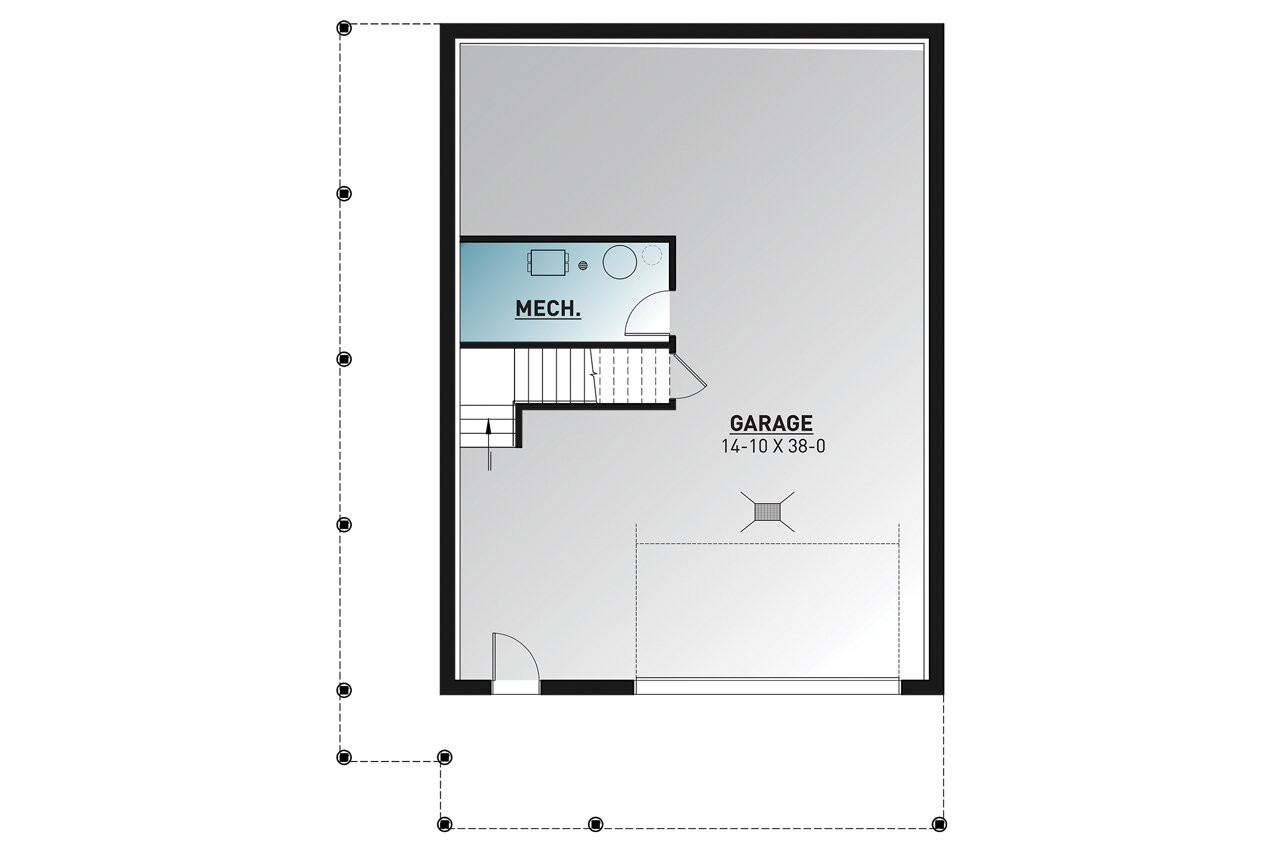 Cottage House Plan - Laurentien 64805 - Basement Floor Plan