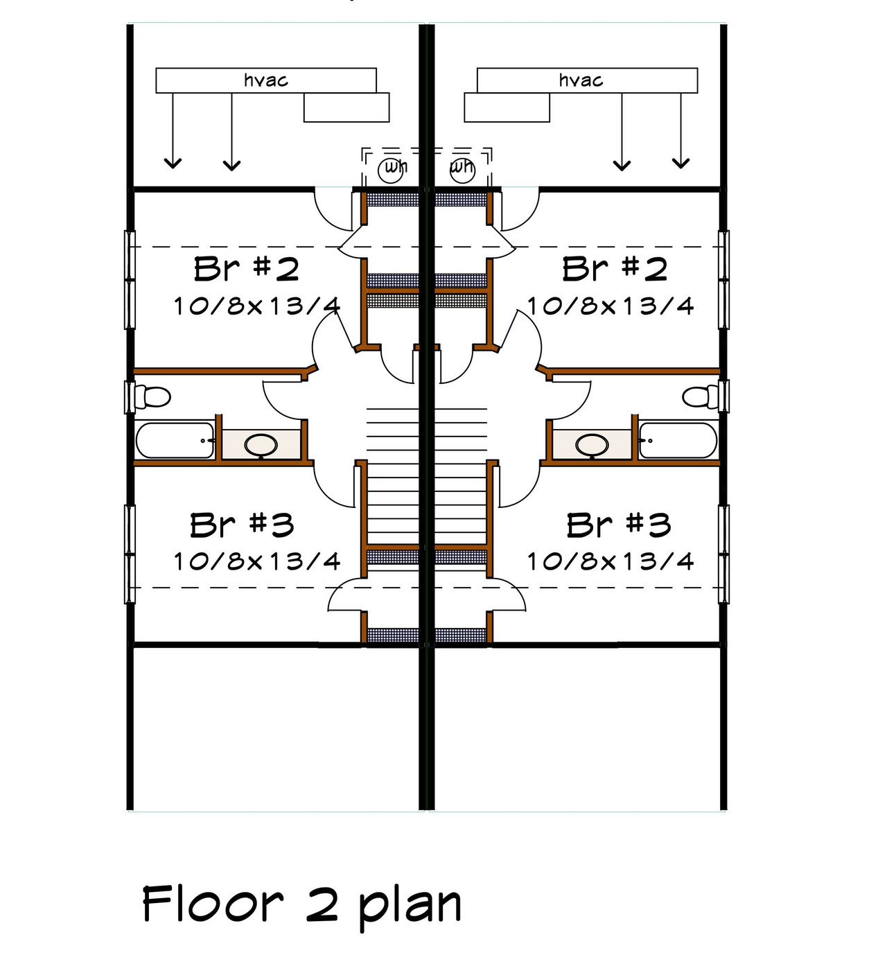 Secondary Image - Craftsman House Plan - 65334 - 2nd Floor Plan