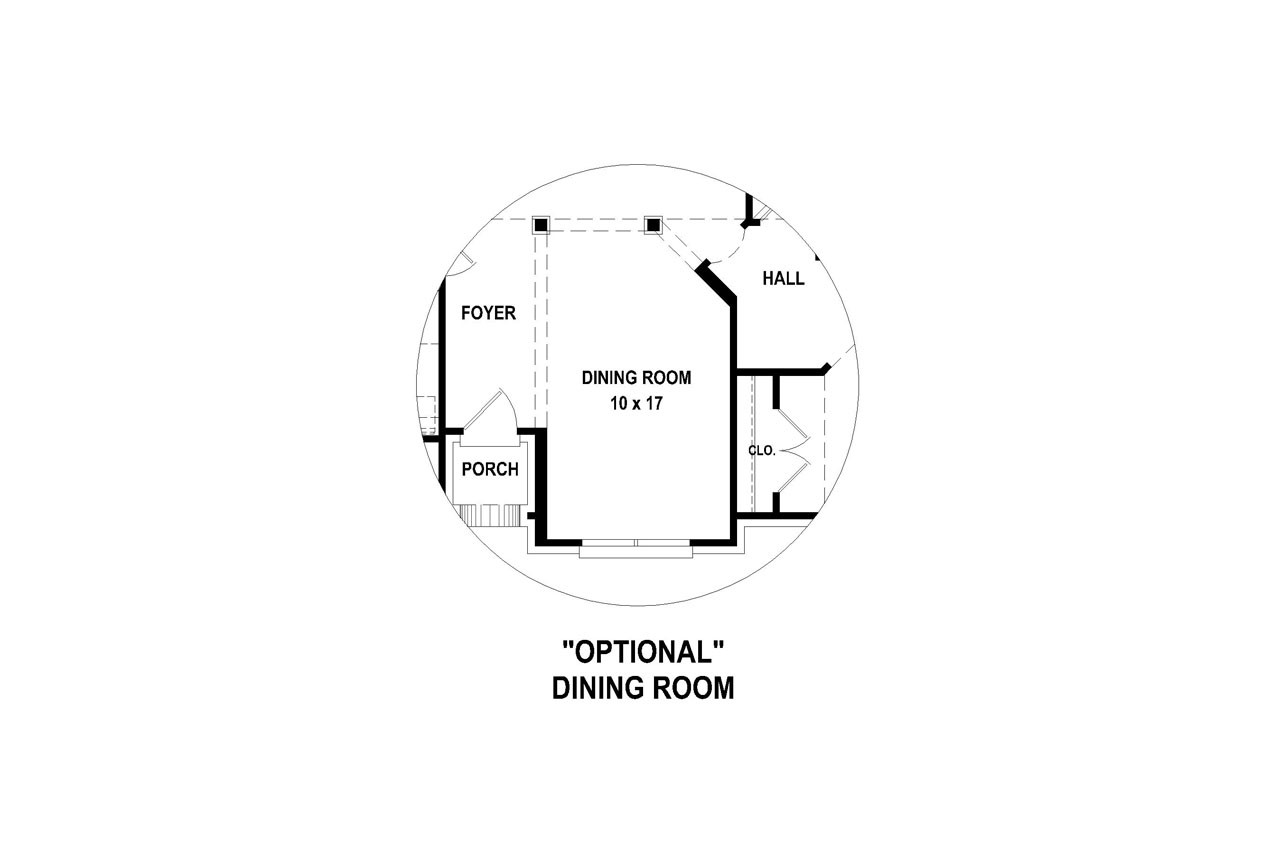 Classic House Plan - 66569 - Optional Floor Plan