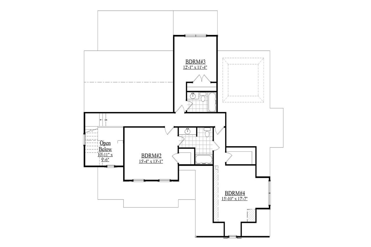 Secondary Image - Traditional House Plan - Ivy 66913 - 2nd Floor Plan