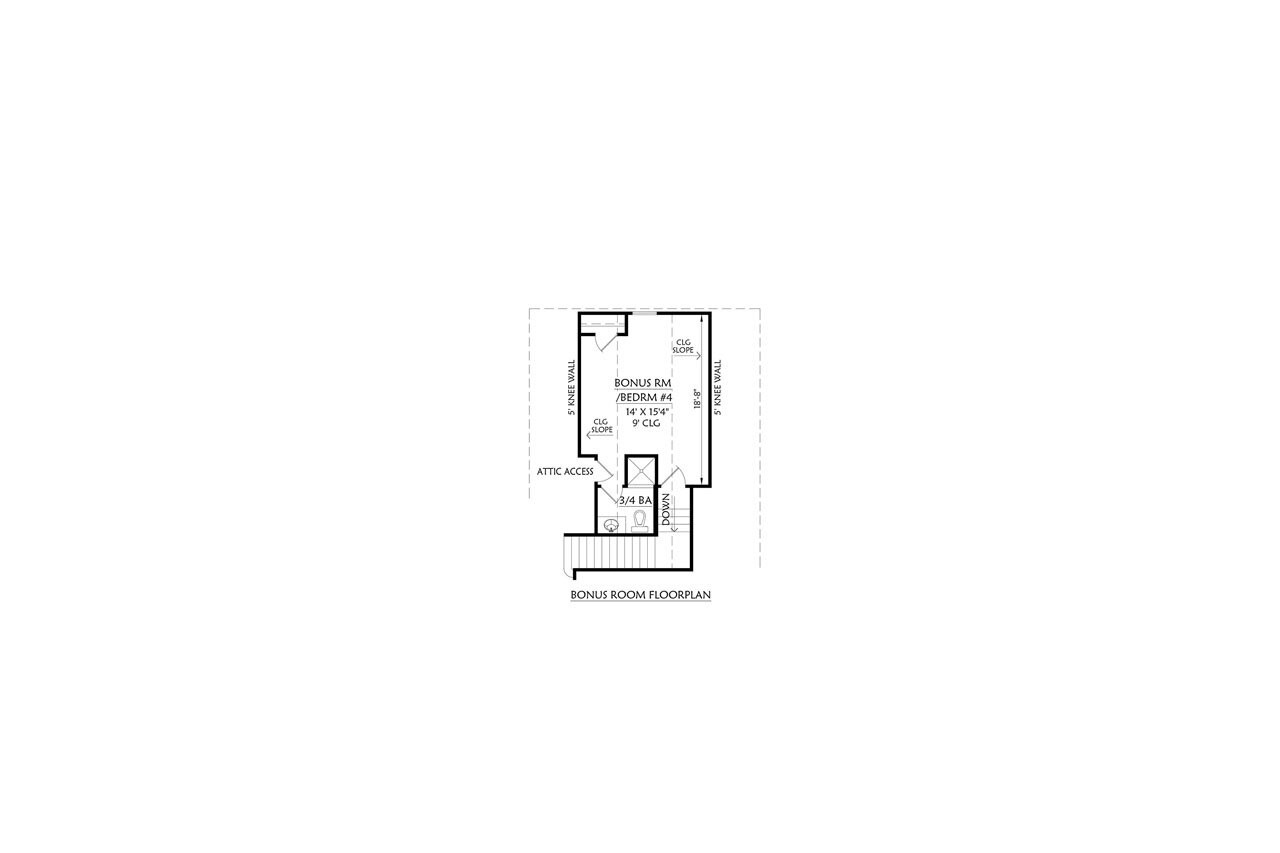 Secondary Image - Farmhouse House Plan - Myrtle Beach 67385 - 2nd Floor Plan