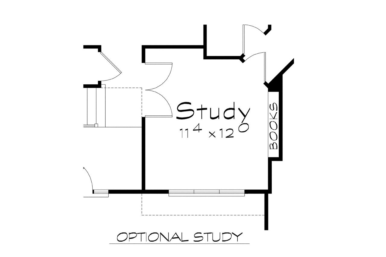 Craftsman House Plan - Jackson 67705 - Optional Floor Plan