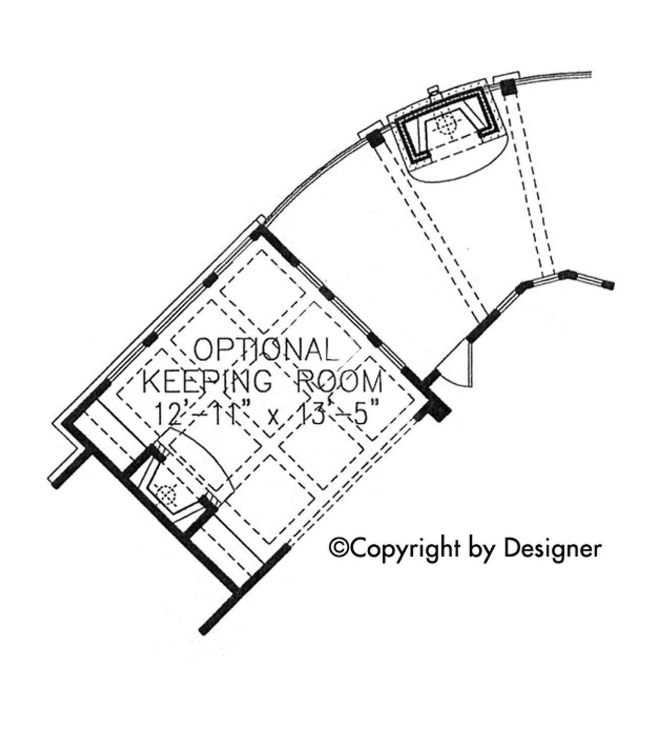 Ranch House Plan - Harmony Mountain 67809 - Optional Floor Plan