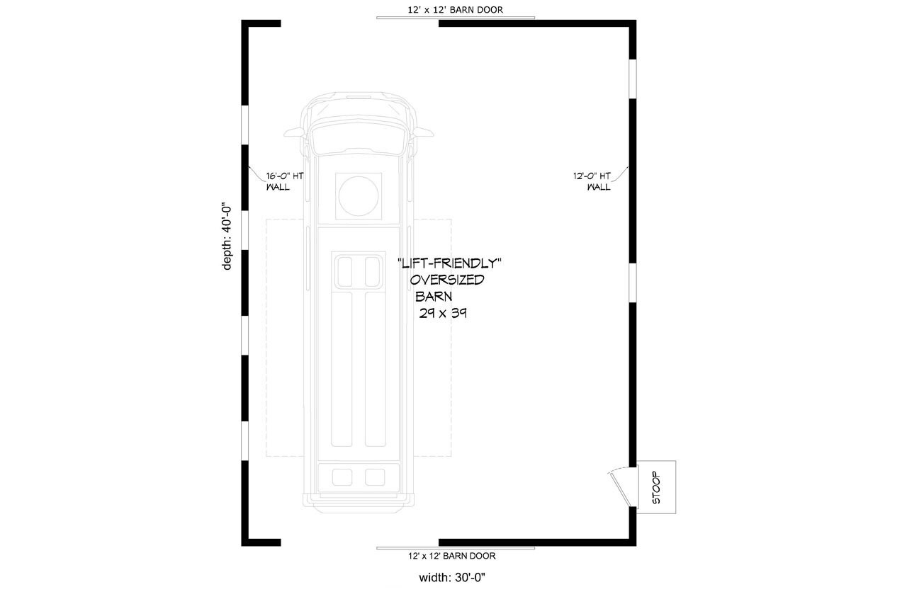 Country House Plan - Otter Point 68410 - 1st Floor Plan