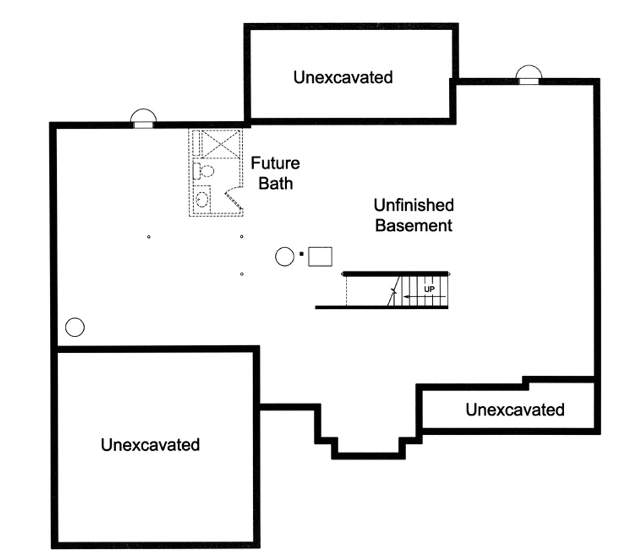 Farmhouse House Plan - Chamberlain 68604 - Basement Floor Plan