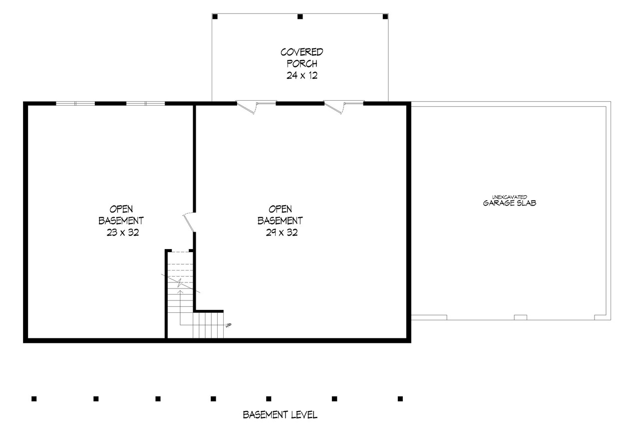 Ranch House Plan - Louisa Point 69208 - Basement Floor Plan